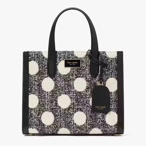 Kate Spade Manhattan Dot Small Tweed Tote Satchel